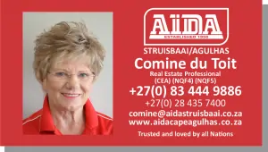Business card printed for Comine at Aida Properties