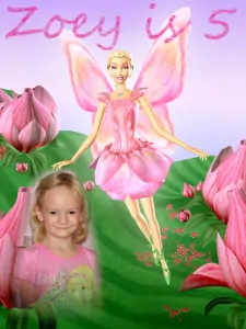 Zoey's fith birthday banner