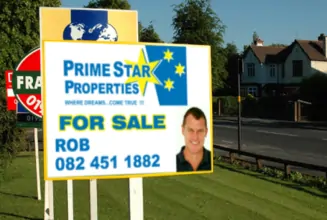 Correx board For Sale sign for Prime Star Properties