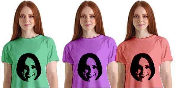 DTF printed T-shirts for Amy