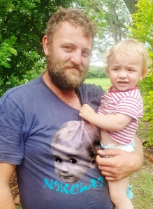 Johan with a Nikolai DTF T-shirt.